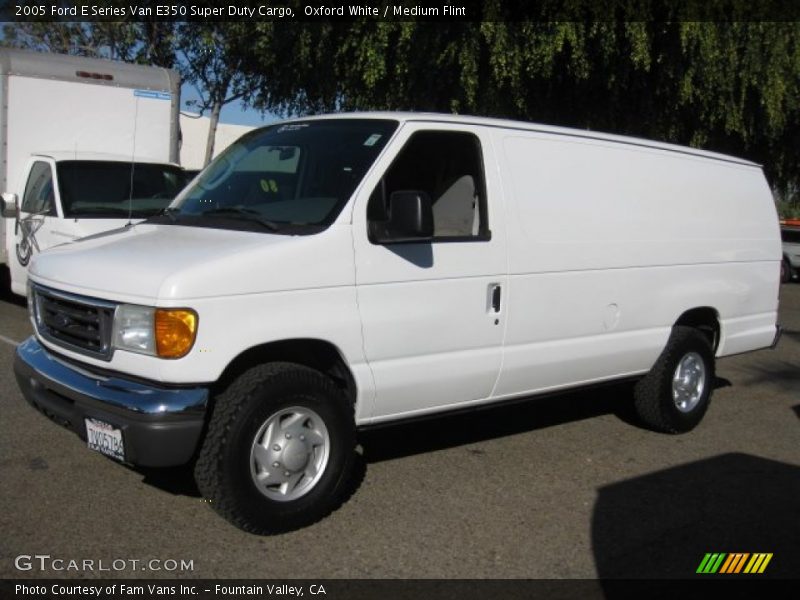 Oxford White / Medium Flint 2005 Ford E Series Van E350 Super Duty Cargo