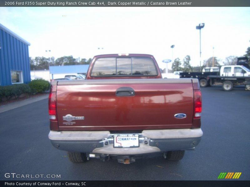 Dark Copper Metallic / Castano Brown Leather 2006 Ford F350 Super Duty King Ranch Crew Cab 4x4