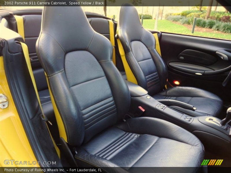 Front Seat of 2002 911 Carrera Cabriolet