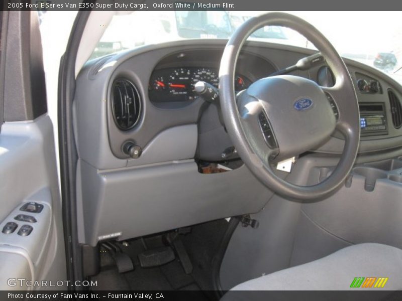 Oxford White / Medium Flint 2005 Ford E Series Van E350 Super Duty Cargo