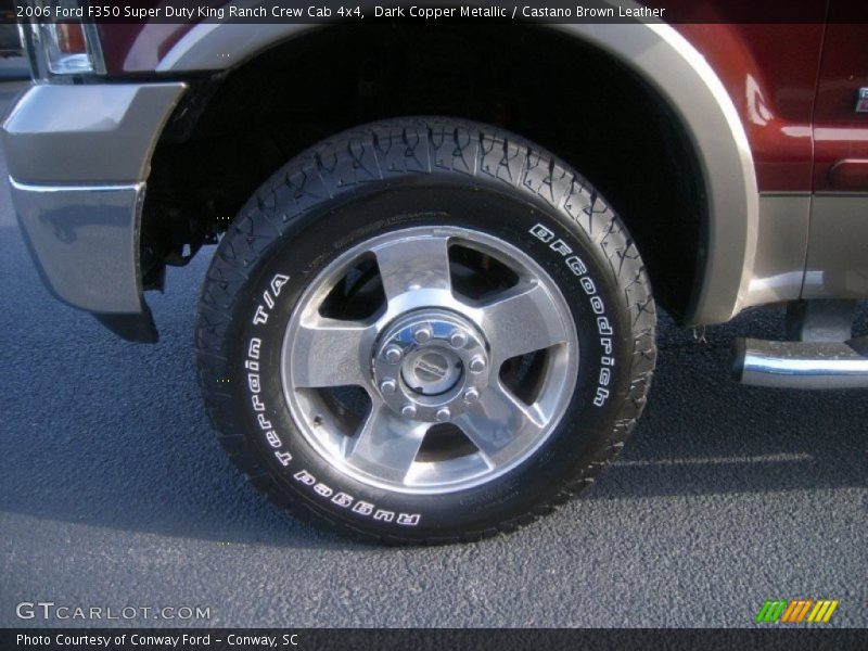 Dark Copper Metallic / Castano Brown Leather 2006 Ford F350 Super Duty King Ranch Crew Cab 4x4