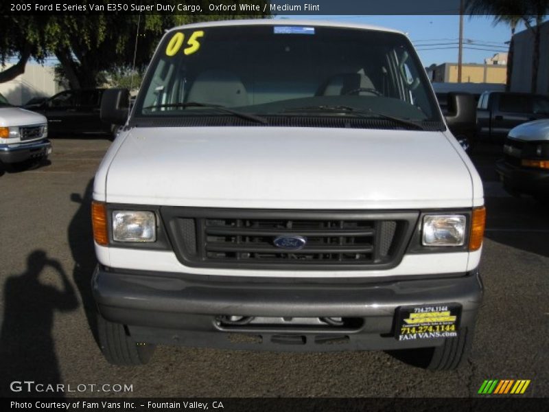 Oxford White / Medium Flint 2005 Ford E Series Van E350 Super Duty Cargo
