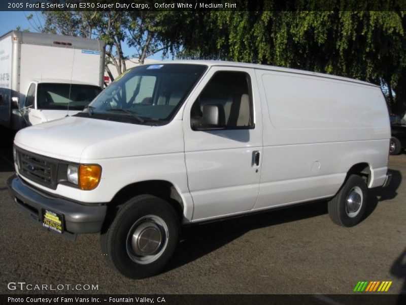 Oxford White / Medium Flint 2005 Ford E Series Van E350 Super Duty Cargo