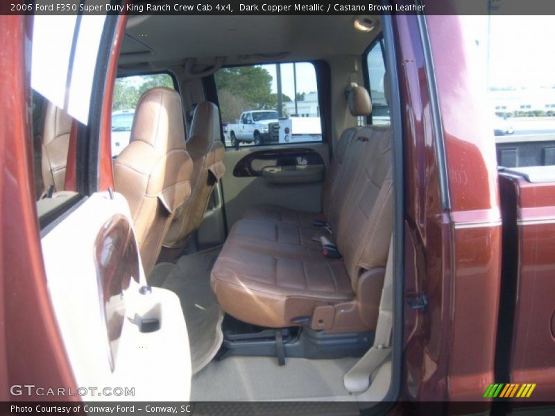Dark Copper Metallic / Castano Brown Leather 2006 Ford F350 Super Duty King Ranch Crew Cab 4x4