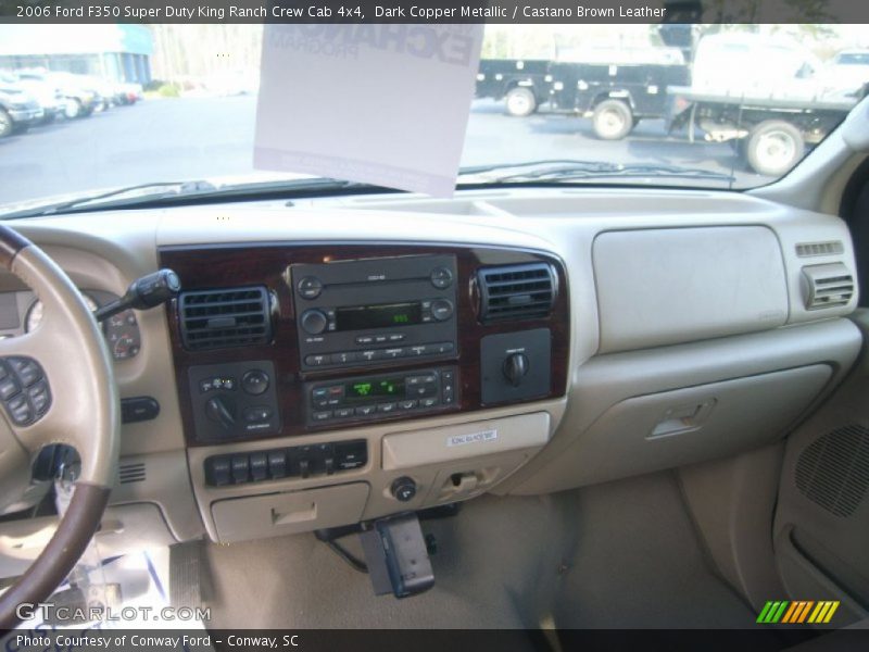 Dark Copper Metallic / Castano Brown Leather 2006 Ford F350 Super Duty King Ranch Crew Cab 4x4