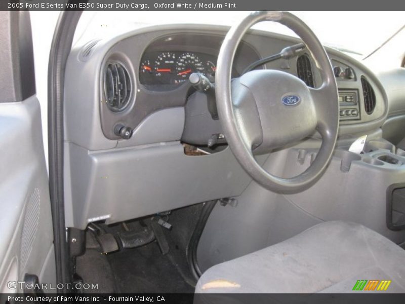 Oxford White / Medium Flint 2005 Ford E Series Van E350 Super Duty Cargo