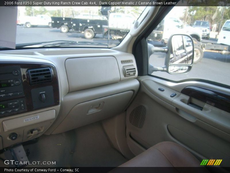 Dark Copper Metallic / Castano Brown Leather 2006 Ford F350 Super Duty King Ranch Crew Cab 4x4