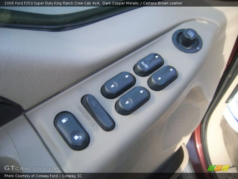 Dark Copper Metallic / Castano Brown Leather 2006 Ford F350 Super Duty King Ranch Crew Cab 4x4