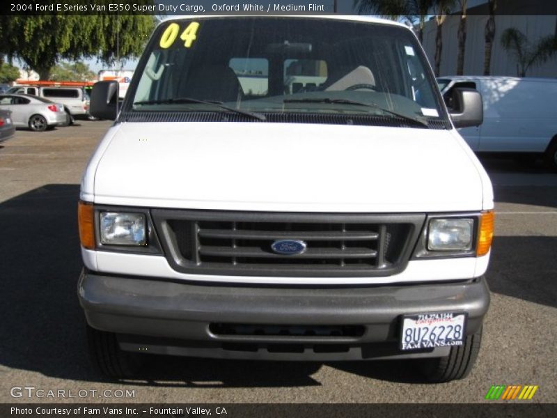 Oxford White / Medium Flint 2004 Ford E Series Van E350 Super Duty Cargo