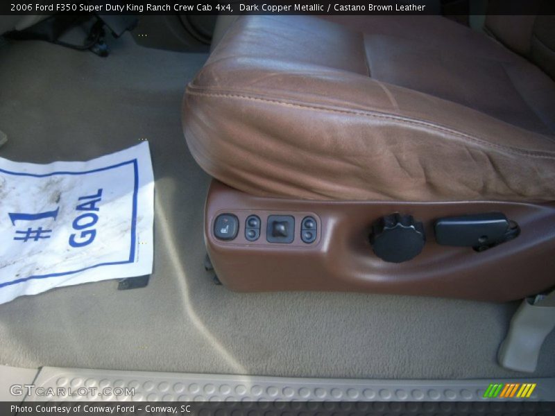Dark Copper Metallic / Castano Brown Leather 2006 Ford F350 Super Duty King Ranch Crew Cab 4x4
