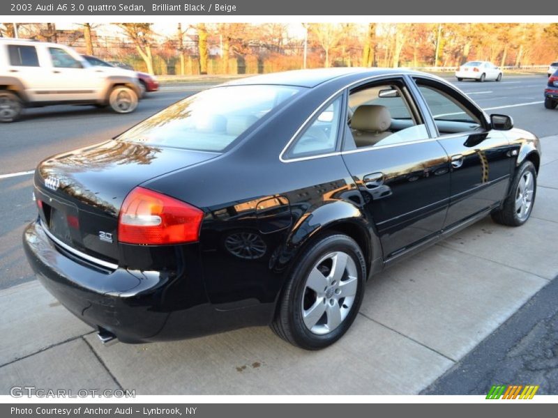 Brilliant Black / Beige 2003 Audi A6 3.0 quattro Sedan
