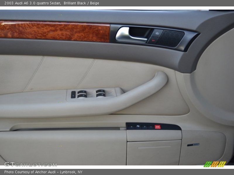 Brilliant Black / Beige 2003 Audi A6 3.0 quattro Sedan