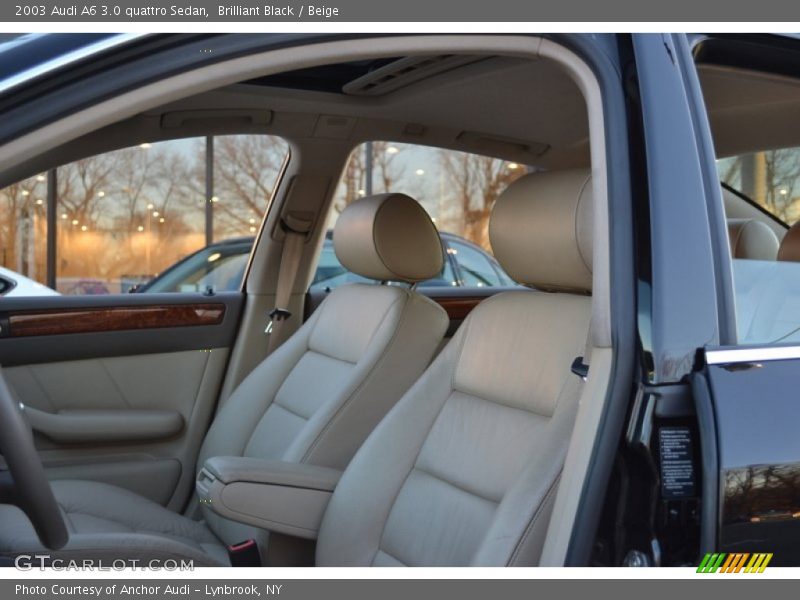 Brilliant Black / Beige 2003 Audi A6 3.0 quattro Sedan