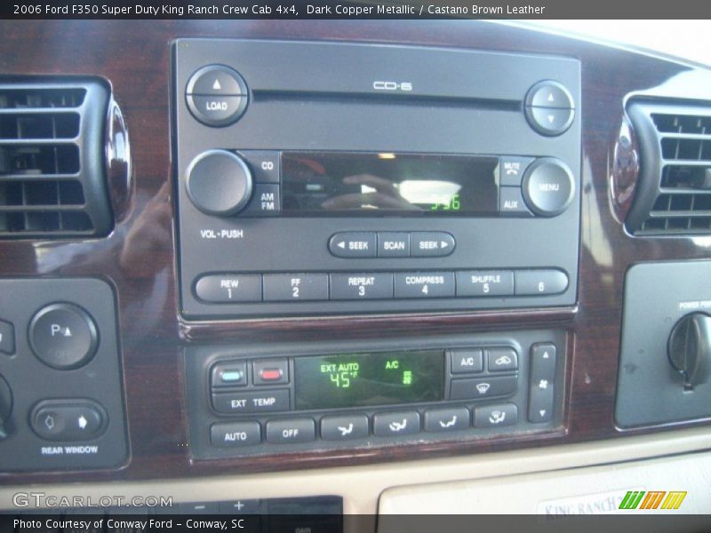 Dark Copper Metallic / Castano Brown Leather 2006 Ford F350 Super Duty King Ranch Crew Cab 4x4