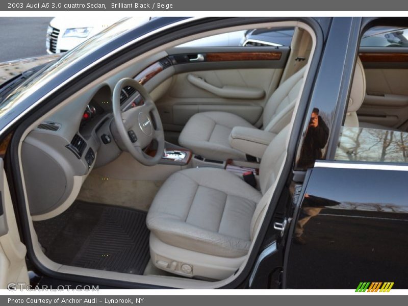 Brilliant Black / Beige 2003 Audi A6 3.0 quattro Sedan