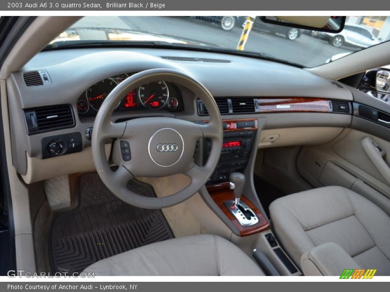 Brilliant Black / Beige 2003 Audi A6 3.0 quattro Sedan