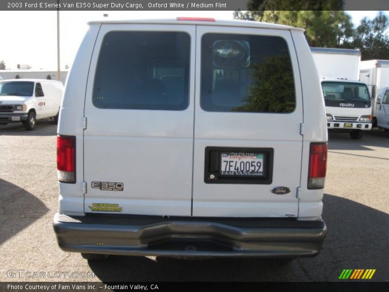 Oxford White / Medium Flint 2003 Ford E Series Van E350 Super Duty Cargo