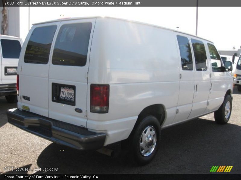 Oxford White / Medium Flint 2003 Ford E Series Van E350 Super Duty Cargo