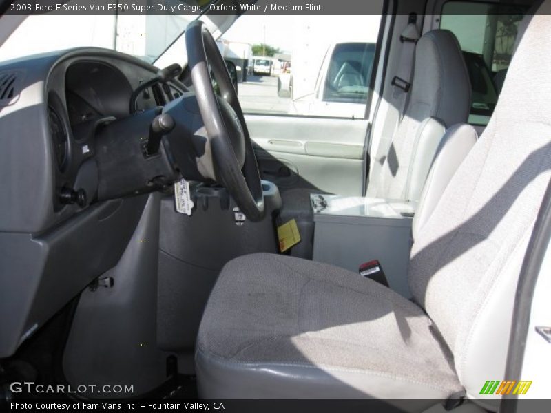 Oxford White / Medium Flint 2003 Ford E Series Van E350 Super Duty Cargo