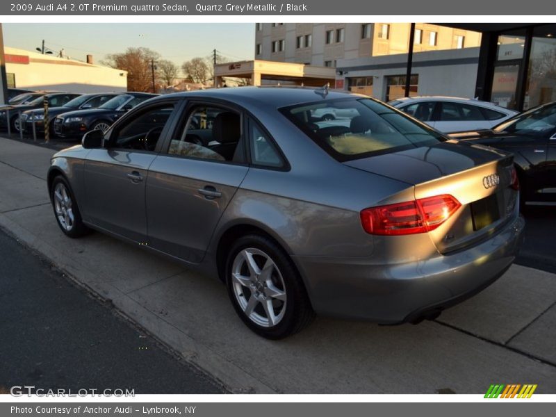 Quartz Grey Metallic / Black 2009 Audi A4 2.0T Premium quattro Sedan