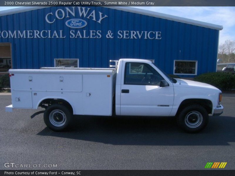Summit White / Medium Gray 2000 Chevrolet Silverado 2500 Regular Cab Utility Truck