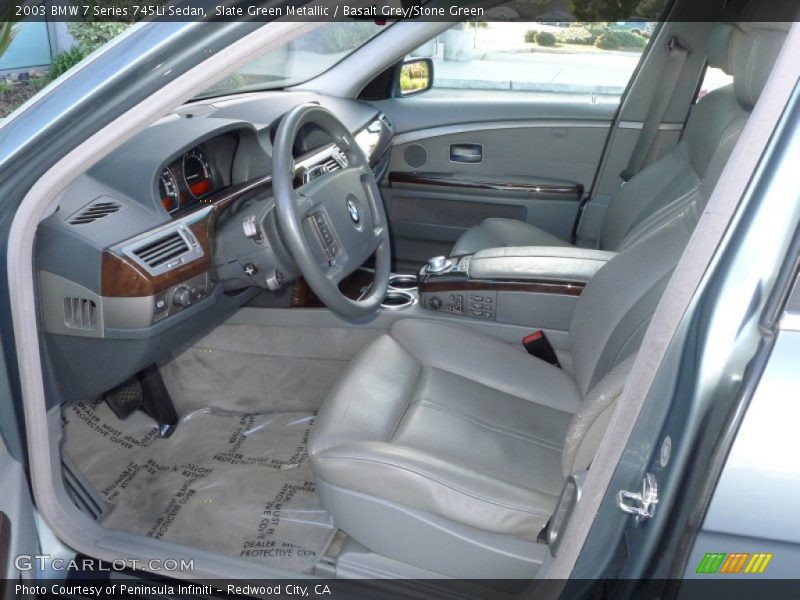  2003 7 Series 745Li Sedan Basalt Grey/Stone Green Interior