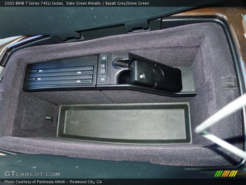 Slate Green Metallic / Basalt Grey/Stone Green 2003 BMW 7 Series 745Li Sedan