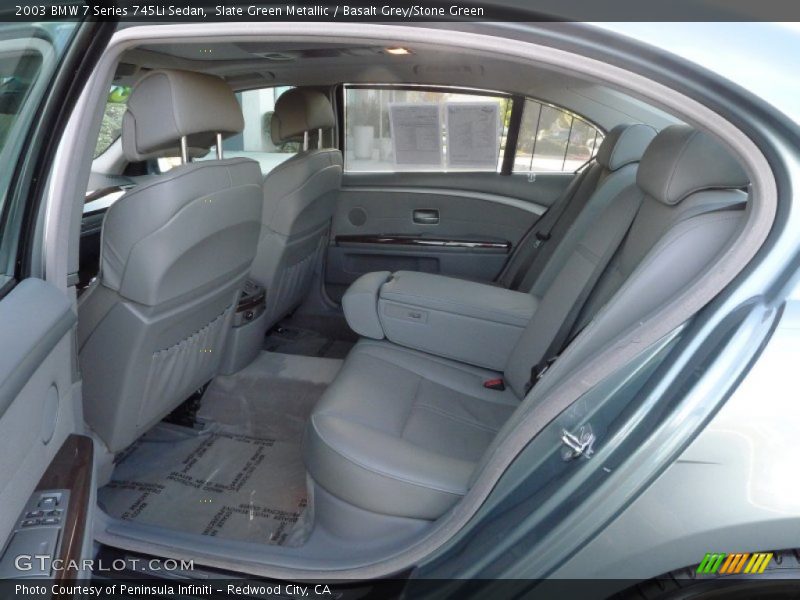Slate Green Metallic / Basalt Grey/Stone Green 2003 BMW 7 Series 745Li Sedan