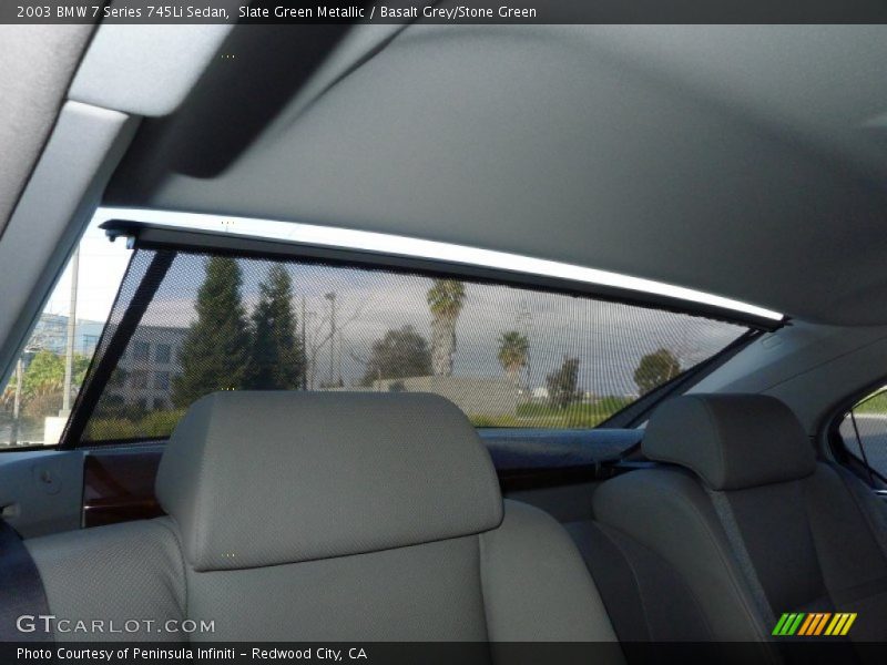 Slate Green Metallic / Basalt Grey/Stone Green 2003 BMW 7 Series 745Li Sedan