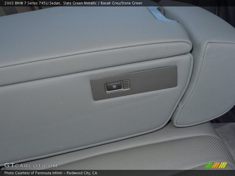 Slate Green Metallic / Basalt Grey/Stone Green 2003 BMW 7 Series 745Li Sedan