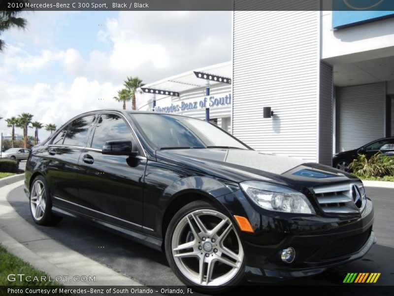 Black / Black 2010 Mercedes-Benz C 300 Sport