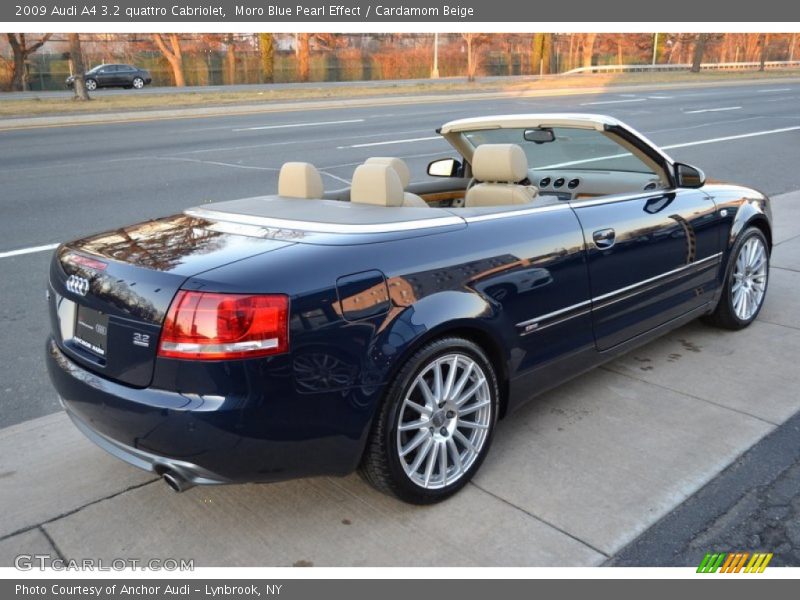 Moro Blue Pearl Effect / Cardamom Beige 2009 Audi A4 3.2 quattro Cabriolet