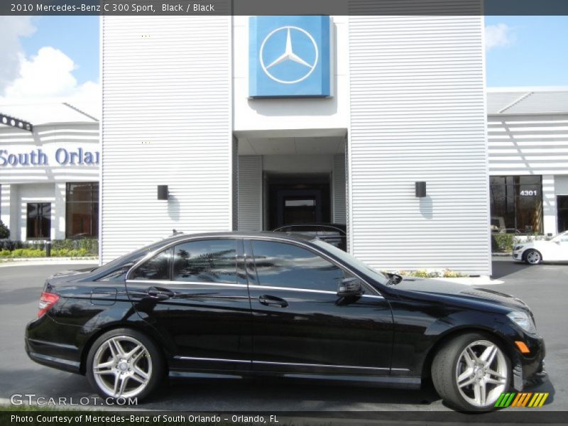 Black / Black 2010 Mercedes-Benz C 300 Sport