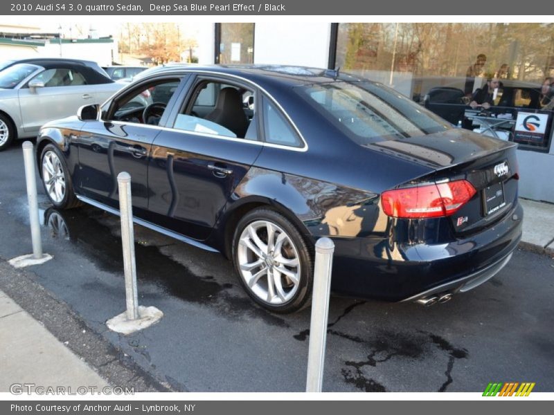 Deep Sea Blue Pearl Effect / Black 2010 Audi S4 3.0 quattro Sedan