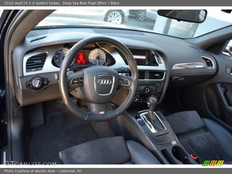 Deep Sea Blue Pearl Effect / Black 2010 Audi S4 3.0 quattro Sedan