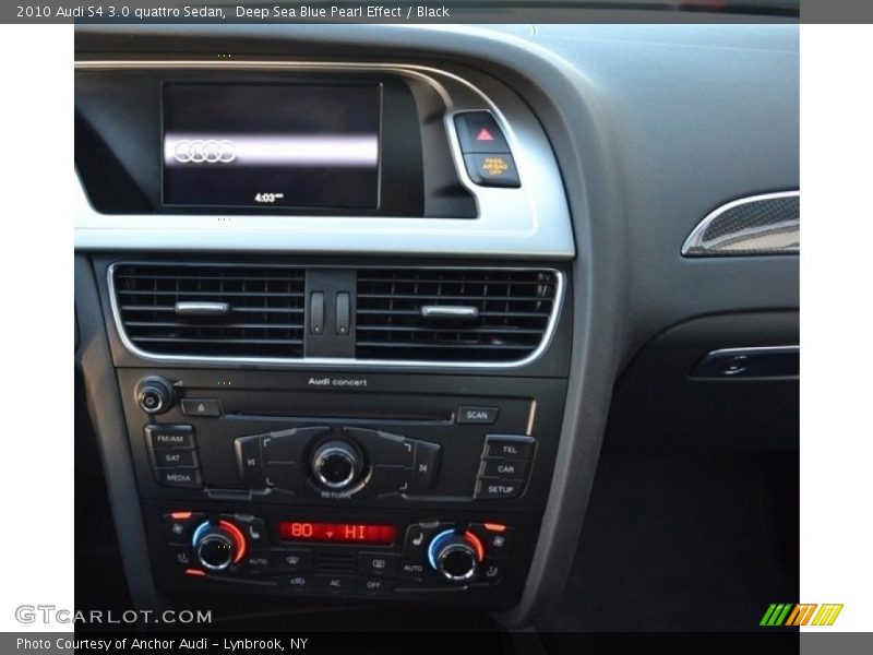 Deep Sea Blue Pearl Effect / Black 2010 Audi S4 3.0 quattro Sedan