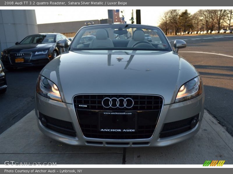 Sahara Silver Metallic / Luxor Beige 2008 Audi TT 3.2 quattro Roadster