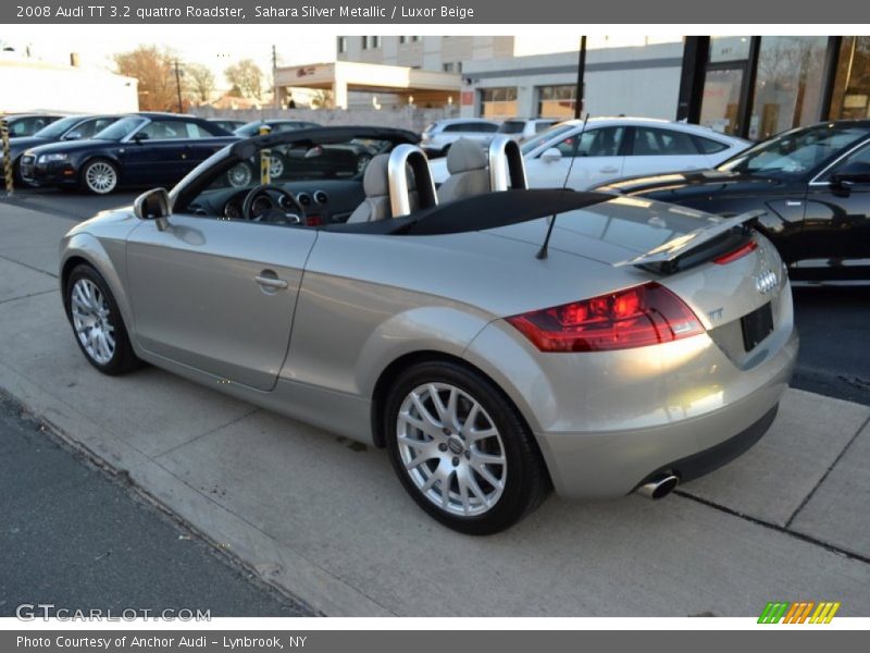 Sahara Silver Metallic / Luxor Beige 2008 Audi TT 3.2 quattro Roadster