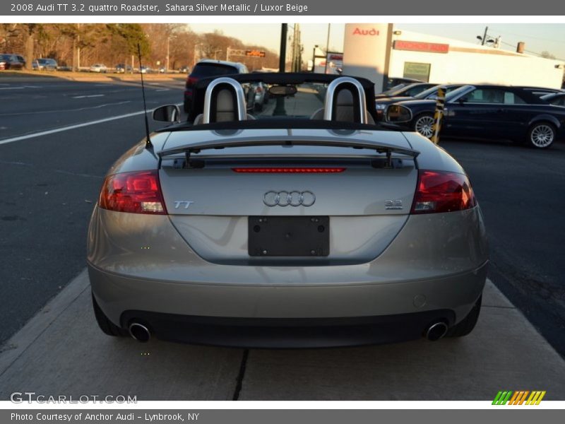 Sahara Silver Metallic / Luxor Beige 2008 Audi TT 3.2 quattro Roadster