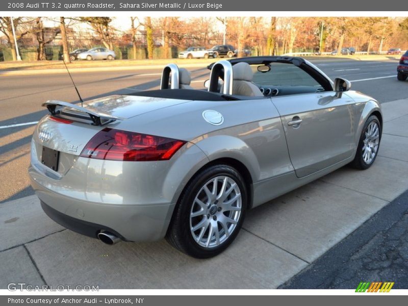 Sahara Silver Metallic / Luxor Beige 2008 Audi TT 3.2 quattro Roadster