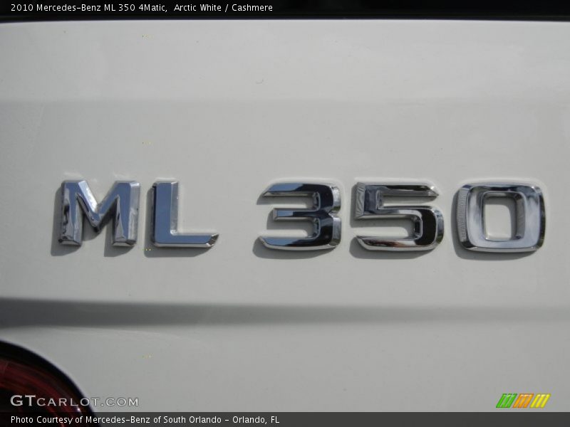 Arctic White / Cashmere 2010 Mercedes-Benz ML 350 4Matic