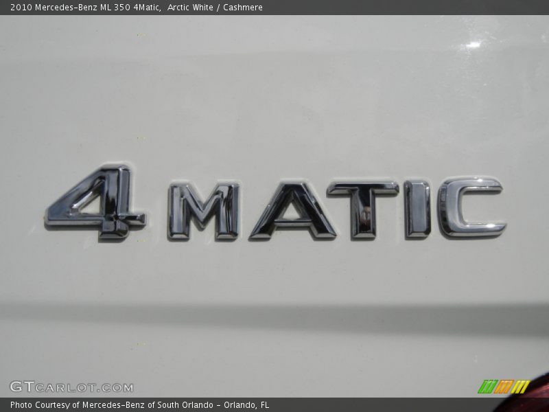 Arctic White / Cashmere 2010 Mercedes-Benz ML 350 4Matic
