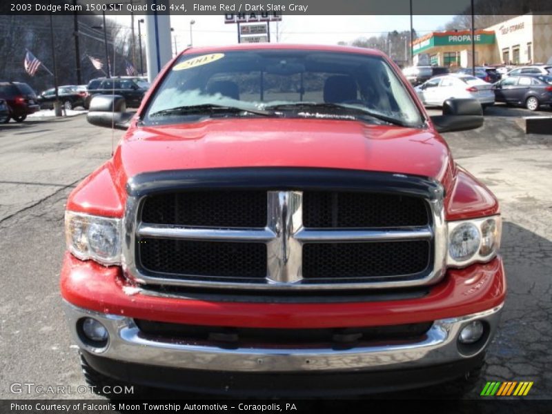 Flame Red / Dark Slate Gray 2003 Dodge Ram 1500 SLT Quad Cab 4x4