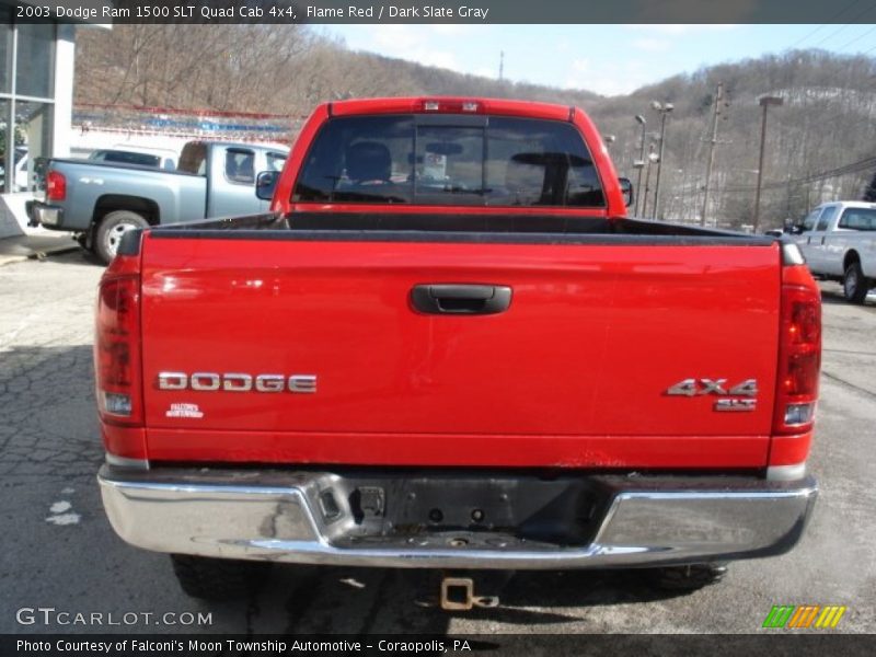 Flame Red / Dark Slate Gray 2003 Dodge Ram 1500 SLT Quad Cab 4x4
