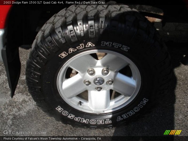 Flame Red / Dark Slate Gray 2003 Dodge Ram 1500 SLT Quad Cab 4x4