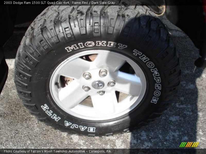 Flame Red / Dark Slate Gray 2003 Dodge Ram 1500 SLT Quad Cab 4x4