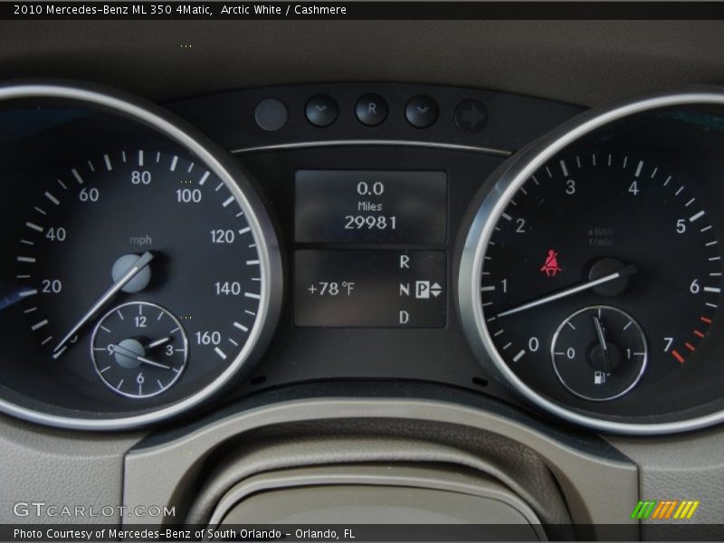 Arctic White / Cashmere 2010 Mercedes-Benz ML 350 4Matic
