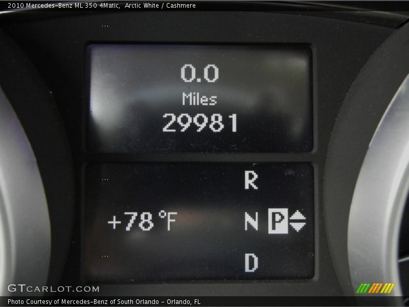 Arctic White / Cashmere 2010 Mercedes-Benz ML 350 4Matic