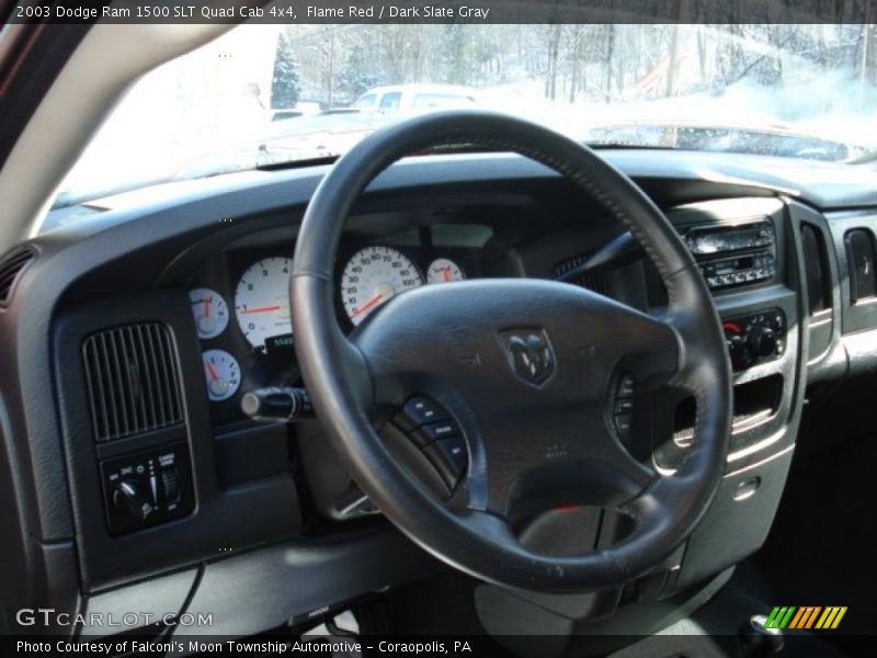 Flame Red / Dark Slate Gray 2003 Dodge Ram 1500 SLT Quad Cab 4x4