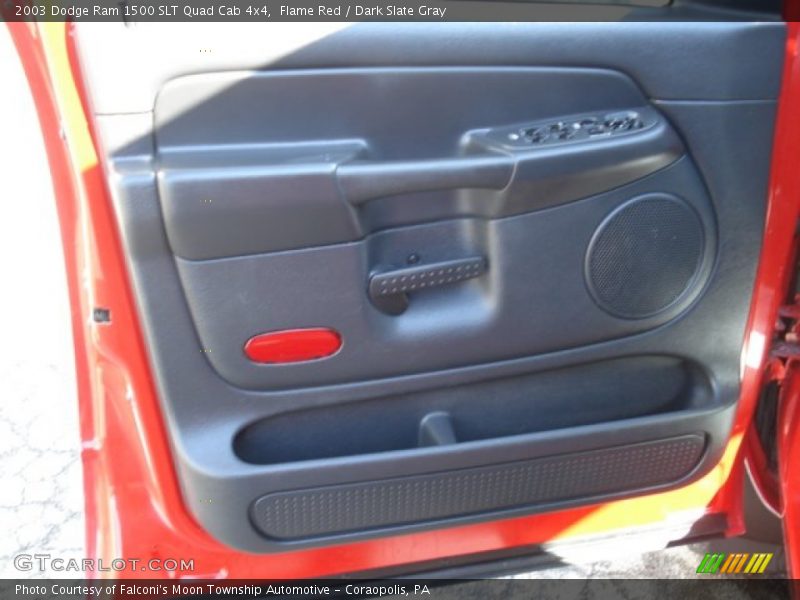 Flame Red / Dark Slate Gray 2003 Dodge Ram 1500 SLT Quad Cab 4x4